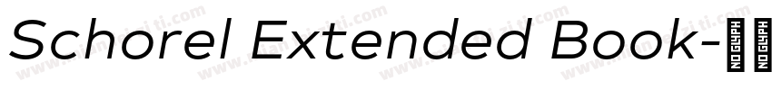 Schorel Extended Book字体转换